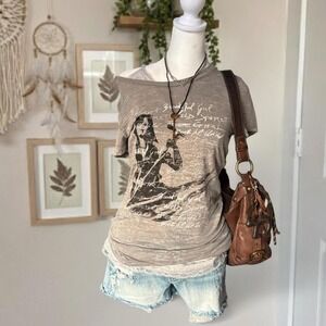 Y2K graphic tee, soft and vintage, grunge